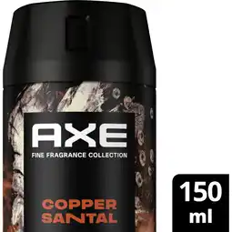 Albert Heijn Axe Copper santal deodorant bodyspray aanbieding