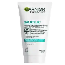 Albert Heijn Garnier Pureactive 3-in-1 klei gezichtsmasker aanbieding