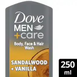 Albert Heijn Dove Men+care sandalwood + vanilla douchegel aanbieding