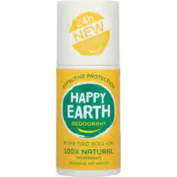 Albert Heijn Happy Earth Deo roller jasmine ho wood aanbieding