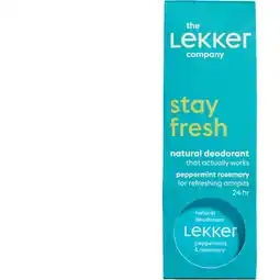 Albert Heijn The Lekker Company Natural deodorant peppermint rosemary aanbieding