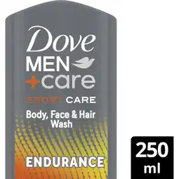 Albert Heijn Dove Sport endurance body + face + hair wash aanbieding