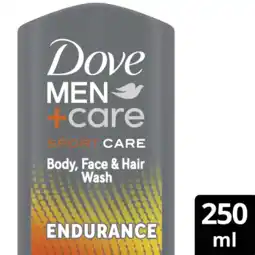 Albert Heijn Dove Sport endurance body + face + hair wash aanbieding