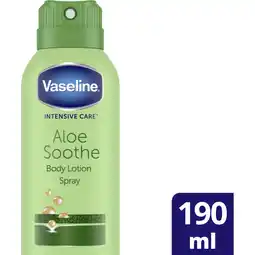 Albert Heijn Vaseline Bodylotion spray aloe soothe aanbieding