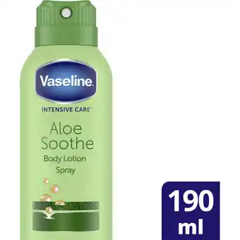 Albert Heijn Vaseline Bodylotion spray aloe soothe aanbieding