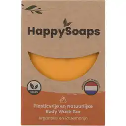Albert Heijn HappySoaps Happy body bar arganolie en rozemarijn aanbieding