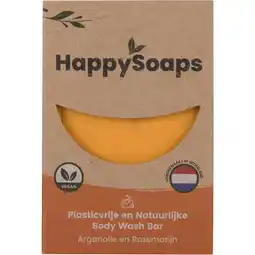 Albert Heijn HappySoaps Happy body bar arganolie en rozemarijn aanbieding