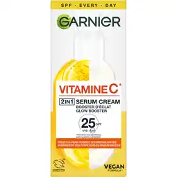 Albert Heijn Garnier Serum cream Vitamine C SPF25 aanbieding
