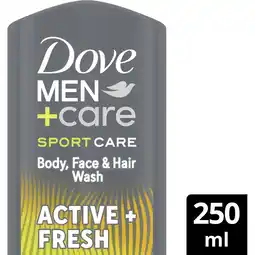 Albert Heijn Dove Men+care active fresh douchegel aanbieding