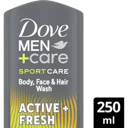 Albert Heijn Dove Men+care active fresh douchegel aanbieding