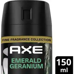 Albert Heijn Axe Green geranium deodorant bodyspray aanbieding