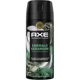 Albert Heijn Axe Green geranium deodorant bodyspray aanbieding