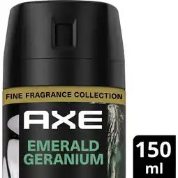 Albert Heijn Axe Green geranium deodorant bodyspray aanbieding
