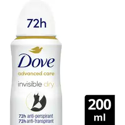 Albert Heijn Dove Invisible dry anti-transpirant spray aanbieding