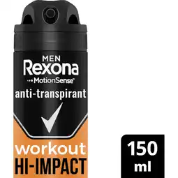 Albert Heijn Rexona Men workout hi-Impact anti-transpirant aanbieding