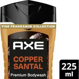 Albert Heijn Axe Copper santal + fine fragrance showergel aanbieding
