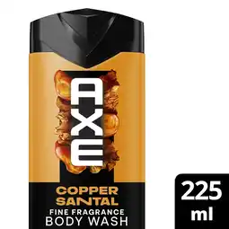 Albert Heijn Axe Copper santal + fine fragrance showergel aanbieding