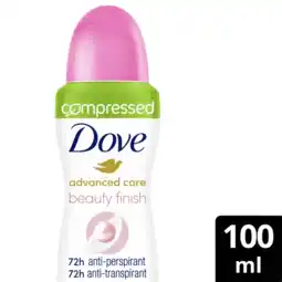 Albert Heijn Dove Spray beauty finish compressed aanbieding