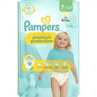 Albert Heijn Pampers Premium protection luiers maat 7 aanbieding