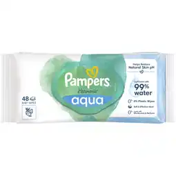 Albert Heijn Pampers Harmonie aqua babydoekjes aanbieding