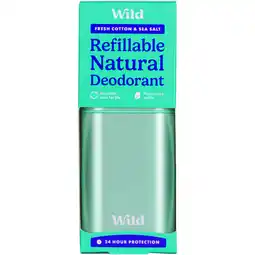 Albert Heijn Wild Deodorant stick aqua & fresh cotton aanbieding