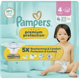 Albert Heijn Pampers Premium protection luiers maat 4 aanbieding