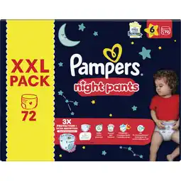 Albert Heijn Pampers Baby-dry night pants XXL-pack maat 6 aanbieding