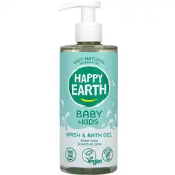 Albert Heijn Happy Earth Baby & kids was & bad gel zeepvrij aanbieding
