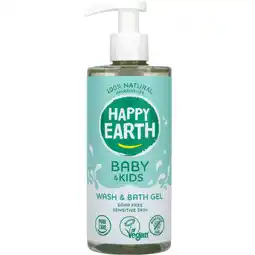 Albert Heijn Happy Earth Baby & kids was & bad gel zeepvrij aanbieding