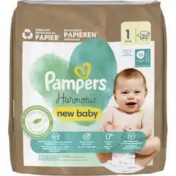 Albert Heijn Pampers Harmonie luiers maat 1 aanbieding