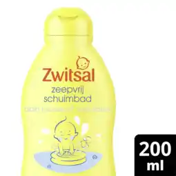 Albert Heijn Zwitsal Baby zeepvrij schuimbad aanbieding