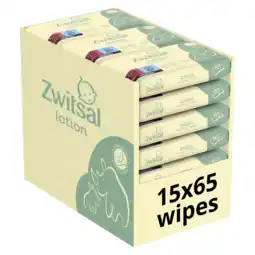 Albert Heijn Zwitsal Lotion billendoekjes voordeelverpakking aanbieding