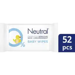 Albert Heijn Neutral Baby wipes 0% perfume aanbieding