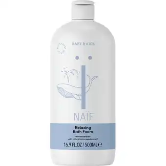 Albert Heijn Naïf Baby & kids relaxing bath foam aanbieding