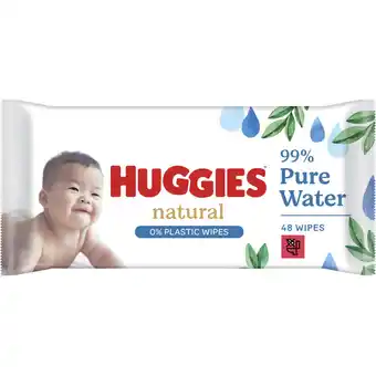 Albert Heijn Huggies Natural 0% plastic billendoekjes aanbieding