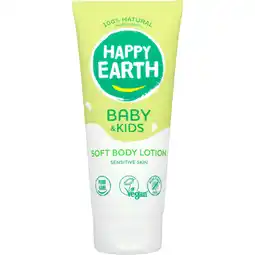 Albert Heijn Happy Earth Baby & kids zachte body lotion aanbieding