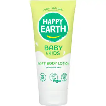 Albert Heijn Happy Earth Baby & kids zachte body lotion aanbieding