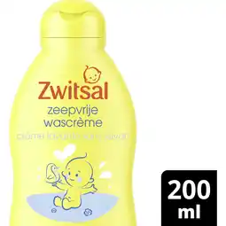 Albert Heijn Zwitsal Baby zeepvrije wascrème aanbieding