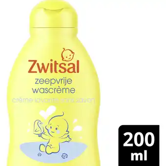 Albert Heijn Zwitsal Baby zeepvrije wascrème aanbieding
