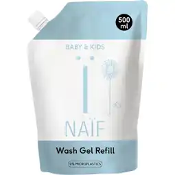 Albert Heijn Naïf Baby & kids wash gel refill aanbieding