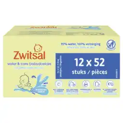 Albert Heijn Zwitsal Water&care babydoekjes zwitsal geur aanbieding