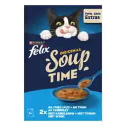 Albert Heijn Felix Soup original met kabeljauw tonijn schol aanbieding