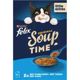 Albert Heijn Felix Soup original met kabeljauw tonijn schol aanbieding