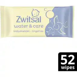 Albert Heijn Zwitsal Water & care babydoekjes aanbieding