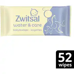 Albert Heijn Zwitsal Water & care babydoekjes aanbieding
