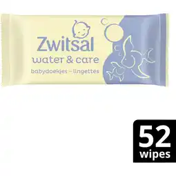 Albert Heijn Zwitsal Water & care babydoekjes aanbieding