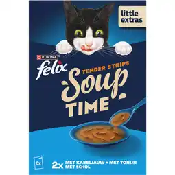 Albert Heijn Felix Soup vis kabeljauw, tonijn, schol aanbieding