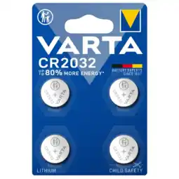 Albert Heijn Varta Knoopcelbatterij lithium CR2032 aanbieding