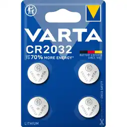 Albert Heijn Varta Knoopcelbatterij lithium CR2032 aanbieding
