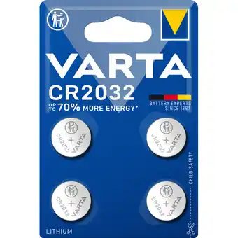 Albert Heijn Varta Knoopcelbatterij lithium CR2032 aanbieding